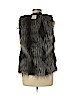 H&M Black Faux Fur Vest Size 6 - photo 2