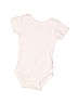 Carter's 100% Cotton Solid White Short Sleeve Onesie 9-12 MO / 12 MO - photo 1