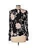 Lucky Brand 100% Viscose Black Long Sleeve Blouse Size L - photo 2