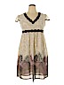 BOSTON DESIGN STUDIO 100% Polyester Ivory Casual Dress Size 14 (petite) - photo 1