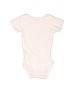 Carter's 100% Cotton Solid White Short Sleeve Onesie 9-12 MO / 12 MO - photo 2