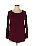 American Eagle Outfitters Burgundy Long Sleeve T-Shirt Size XL - photo 1
