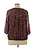 Cathy Daniels 100% Polyester Red 3/4 Sleeve Blouse Size XL - photo 2
