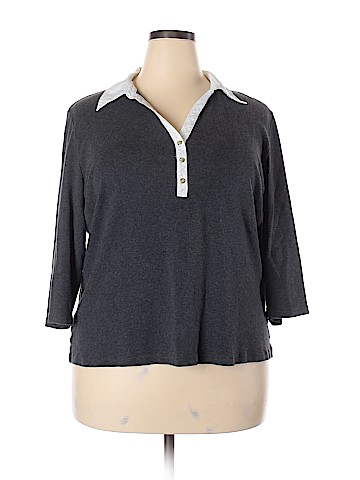 Karen Scott 3/4 Sleeve Top (view 1)