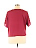 Bobeau 100% Polyester Burgundy Short Sleeve Blouse Size XL - photo 2