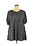 Assorted Brands Gray Short Sleeve Top Size 3X - photo 1
