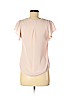 H&M 100% Polyester Pink Short Sleeve Blouse Size 6 - photo 2