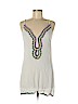 Francesca's 100% Rayon White Casual Dress Size M - photo 1