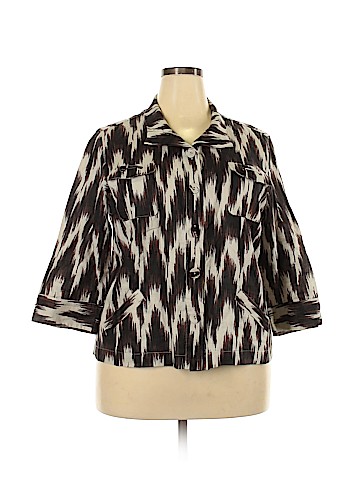 Chico's 3/4 Sleeve Button-Down Shirt (view 1)