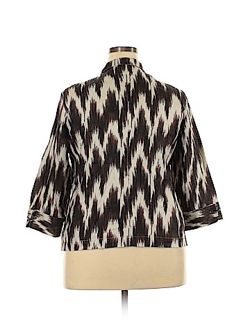 Chico's 3/4 Sleeve Button-Down Shirt (view 2)