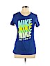 Nike 100% Cotton Blue Active T-Shirt Size M - photo 1