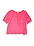 Old Navy 100% Rayon Pink Short Sleeve Blouse Size 10 - 12 - photo 1