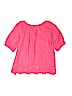 Old Navy 100% Rayon Pink Short Sleeve Blouse Size 10 - 12 - photo 2