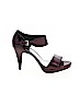 White House Black Market Burgundy Heels Size 7 1/2 - photo 1