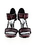 White House Black Market Burgundy Heels Size 7 1/2 - photo 2