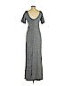 Roxy 100% Cotton Gray Casual Dress Size M - photo 2