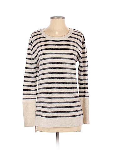 Aqua Cashmere Pullover Sweater (view 1)