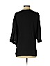 H&M 100% Polyester Black Short Sleeve Blouse Size 4 - photo 2