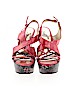 Carlos by Carlos Santana Red Wedges Size 6 1/2 - photo 2