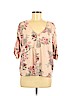 Lucky Brand Pink 3/4 Sleeve Top Size M - photo 1