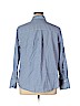 Ava & Viv 100% Cotton Blue Long Sleeve Button-Down Shirt Size 1X - photo 2