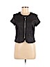 San Francisco Black Faux Leather Top Size 9 - photo 1