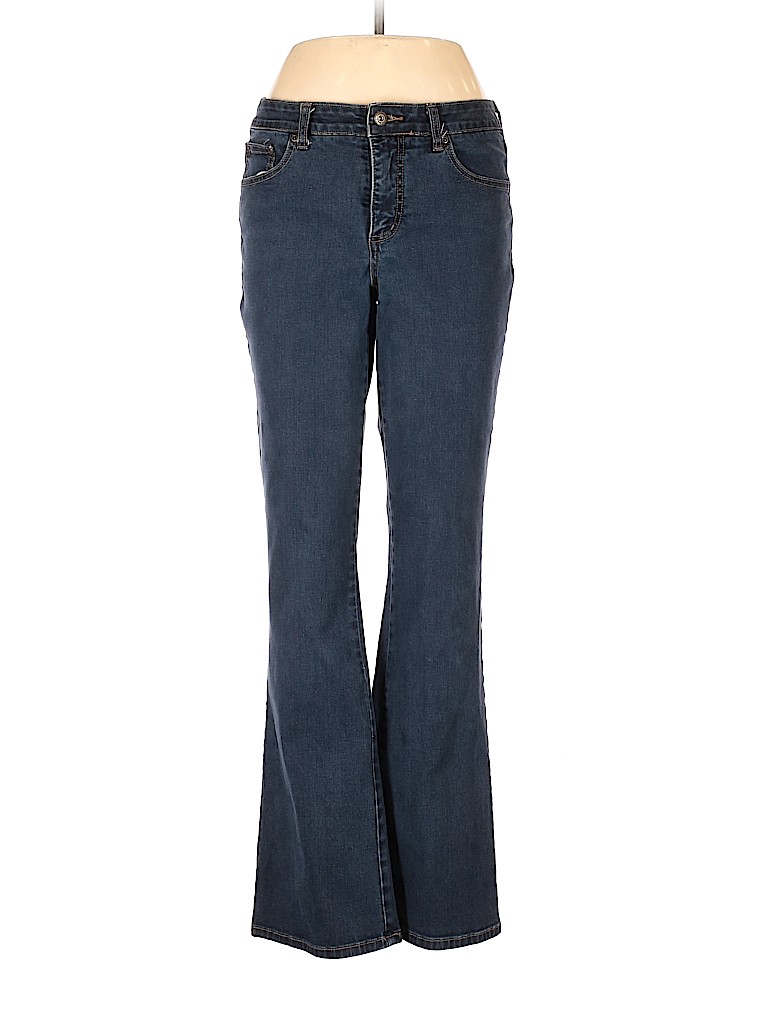 St. John's Bay Solid Blue Jeans Size 10 - 83% off | thredUP