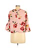 Shinestar 100% Polyester Pink 3/4 Sleeve Blouse Size S - photo 2