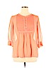 Banana Republic Factory Store 100% Polyester Orange Long Sleeve Blouse Size XL - photo 1