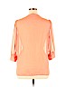 Banana Republic Factory Store 100% Polyester Orange Long Sleeve Blouse Size XL - photo 2