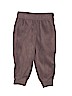 Just One Year by Carter's 100% Polyester Solid Gray Fleece Pants 9-12 MO / 12 MO - photo 1