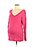 Motherhood 100% Cotton Pink Long Sleeve T-Shirt Size M - photo 1