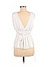 BCBGMAXAZRIA 100% Polyester White Sleeveless Top Size S - photo 2