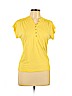 Liz Claiborne Yellow Short Sleeve Henley Size M (petite) - photo 1