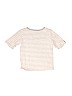 Carter's 100% Cotton Stripes Silver Short Sleeve T-Shirt Size 5T - photo 2