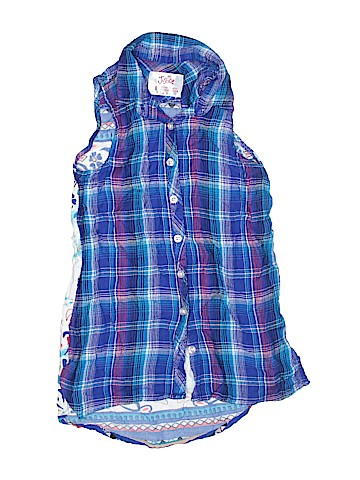 Justice Sleeveless Button-Down Shirt (view 1)