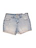 Justice Blue Denim Shorts Size 18 - photo 1