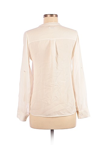Vince. Long Sleeve Silk Top (view 2)