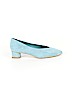 Everlane 100% Leather Blue Heels Size 5 - photo 1