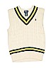 Polo by Ralph Lauren 100% Cotton Solid Ivory Sweater Vest Size S (kids) - photo 1