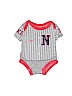 Nike 100% Cotton Gray Short Sleeve Onesie Size Newborn - photo 1
