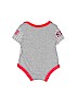 Nike 100% Cotton Gray Short Sleeve Onesie Size Newborn - photo 2