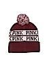 Victoria's Secret Pink 100% Acrylic Graphic Burgundy Beanie One size - photo 1