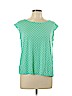 Ann Taylor Green Short Sleeve Top Size L (petite) - photo 1