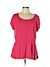 Pure Energy Pink Short Sleeve Top Size L - photo 1
