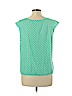 Ann Taylor Green Short Sleeve Top Size L (petite) - photo 2
