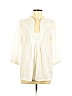 Layla 100% Cotton Ivory 3/4 Sleeve Top Size M - photo 1