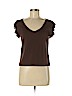 St. John Collection Brown Short Sleeve Top Size 8 - photo 1