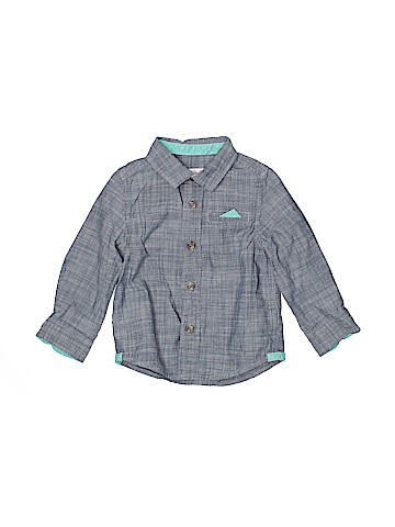 Cat & Jack Long Sleeve Button-Down Shirt (view 1)