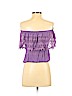 TOBI Purple Short Sleeve Top Size S - photo 2